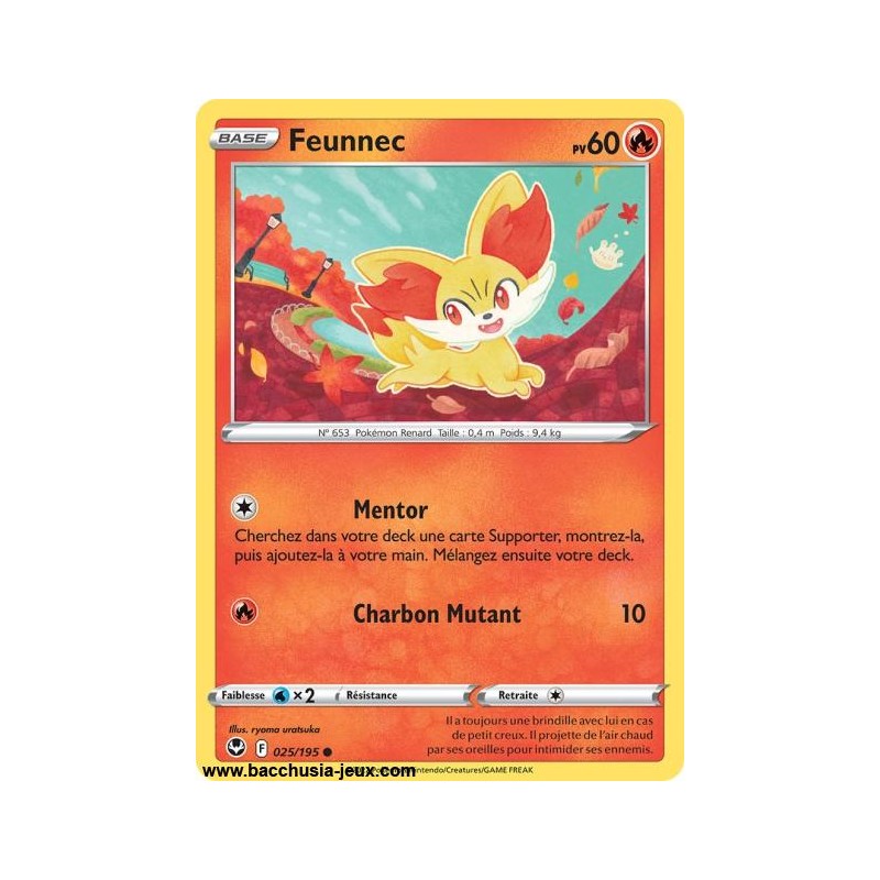 Carte Pokémon EB12 025/195 Feunnec