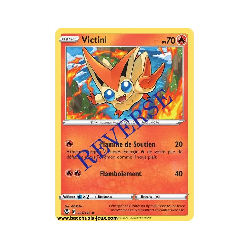 Carte Pokémon EB12 023/195 Victini RARE Reverse