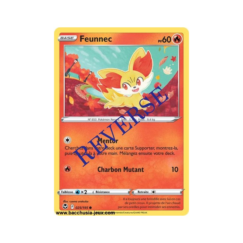 Carte Pokémon EB12 025/195 Feunnec Reverse