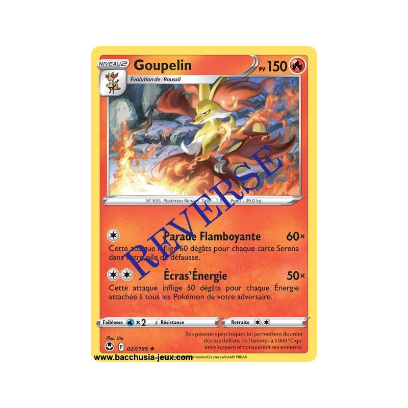 Carte Pokémon EB12 027/195 Goupelin RARE Reverse