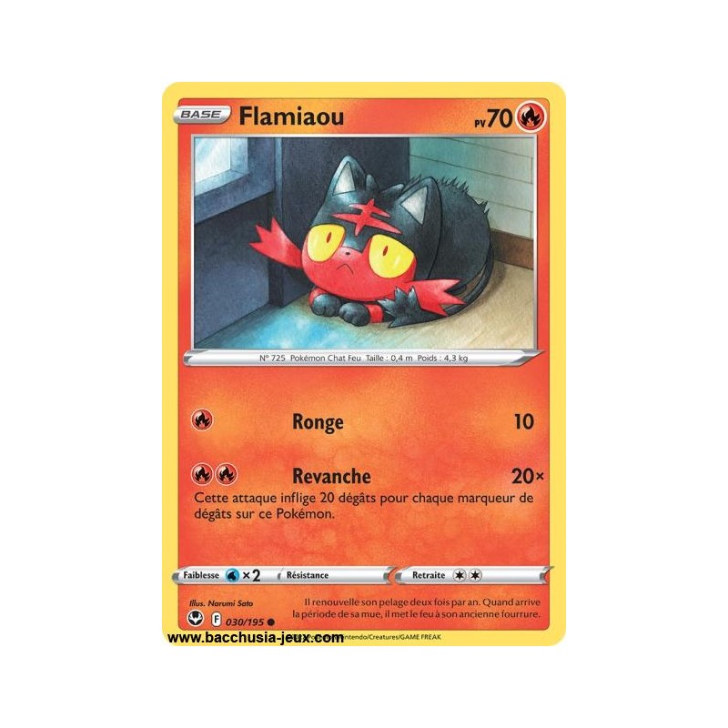 Carte Pokémon EB12 030/195 Flamiaou