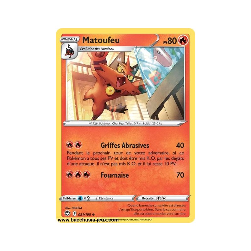 Carte Pokémon EB12 031/195 Matoufeu