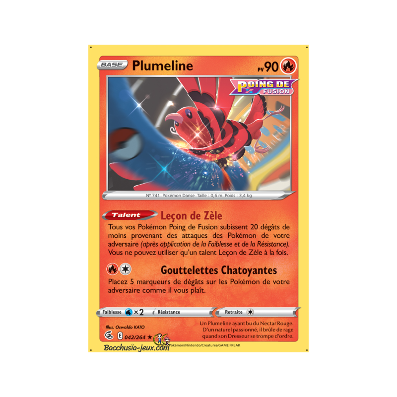 Carte Pokémon EB08 042/264 Plumeline RARE