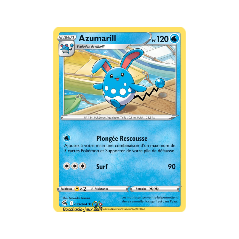 Carte Pokémon EB08 059/264 Azumarill RARE