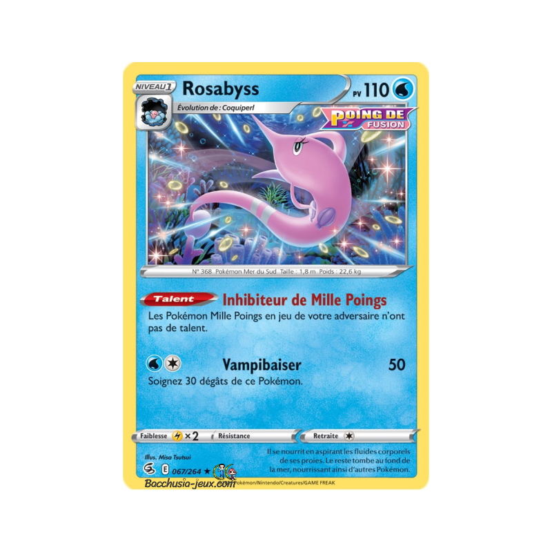 Carte Pokémon EB08 067/264 Rosabyss RARE