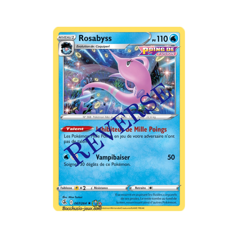 Carte Pokémon EB08 067/264 Rosabyss RARE Reverse