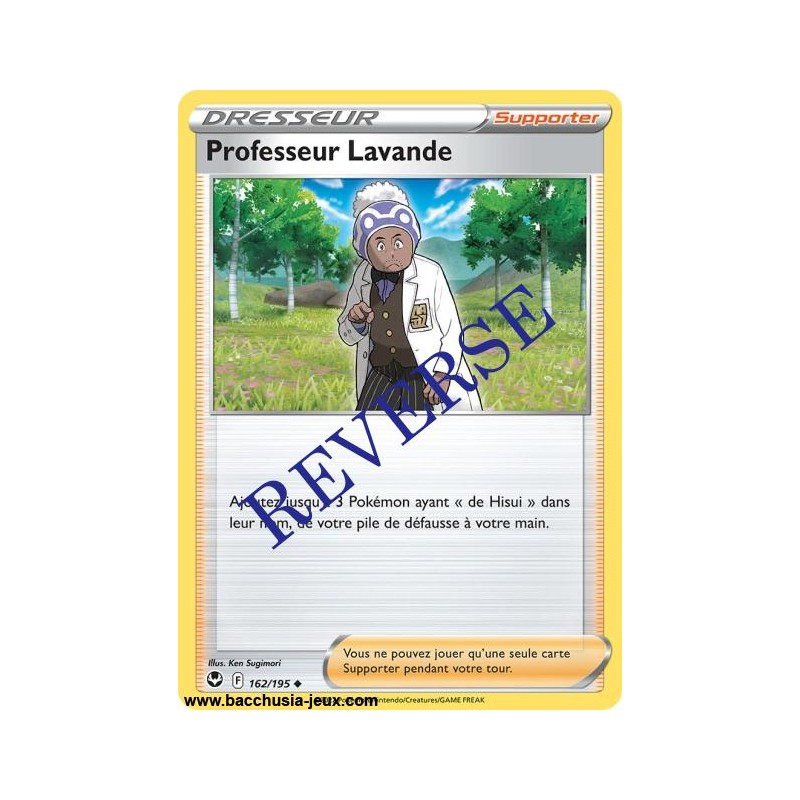 Carte Pokémon EB12 162/195 Professeur Lavande Reverse