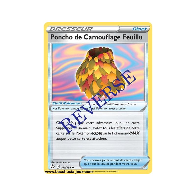 Carte Pokémon EB12 160/195 Poncho de Camouflage Feuillu Reverse