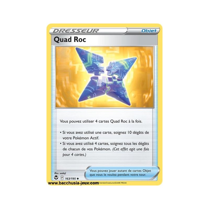 Carte Pokémon EB12 163/195 Quad Roc