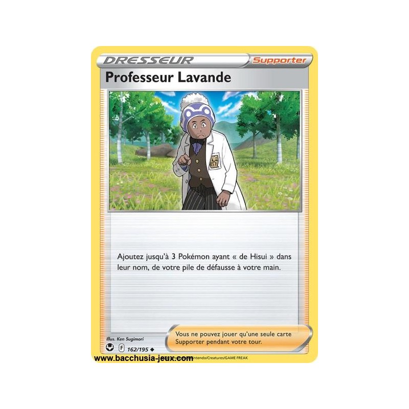 Carte Pokémon EB12 162/195 Professeur Lavande