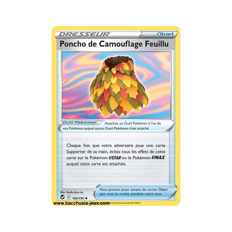 Carte Pokémon EB12 160/195 Poncho de Camouflage Feuillu