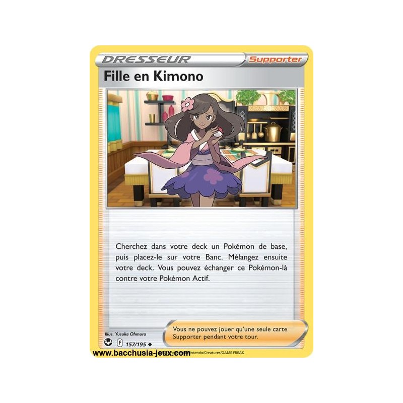 Carte Pokémon EB12 157/195 Fille en Kimono