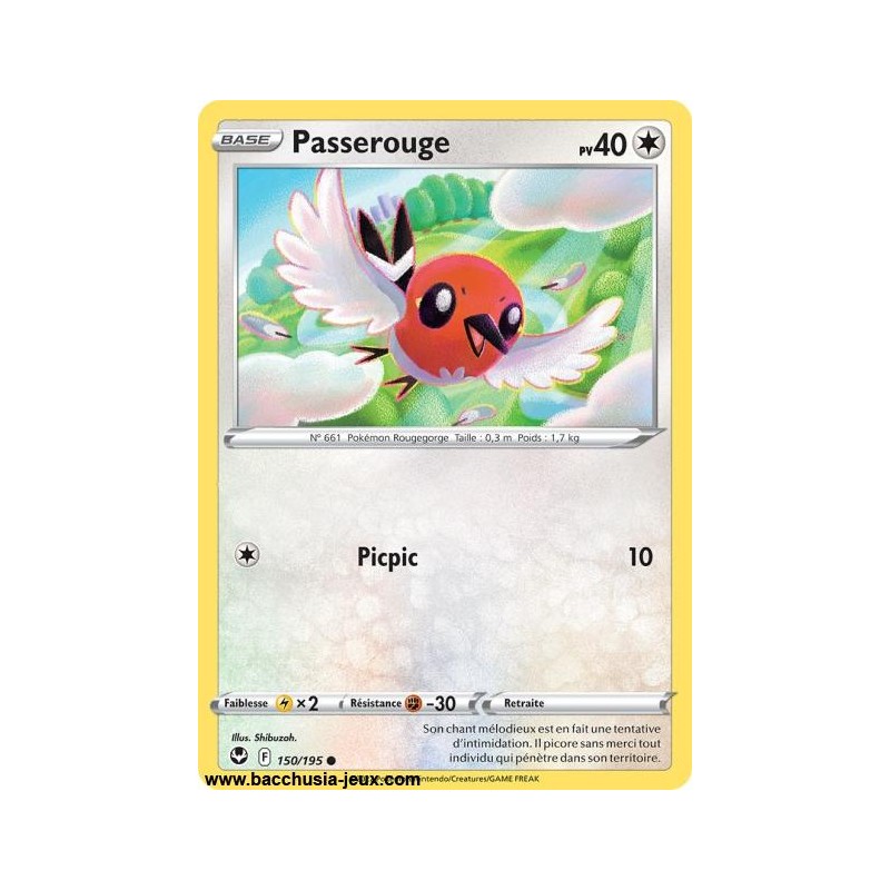 Carte Pokémon EB12 150/195 Passerouge