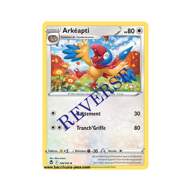 Carte Pokémon EB12 146/195 Arkéapti Reverse