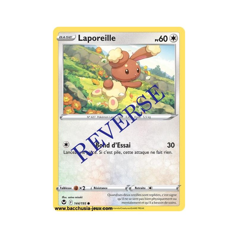 Carte Pokémon EB12 144/195 Laporeille Reverse 