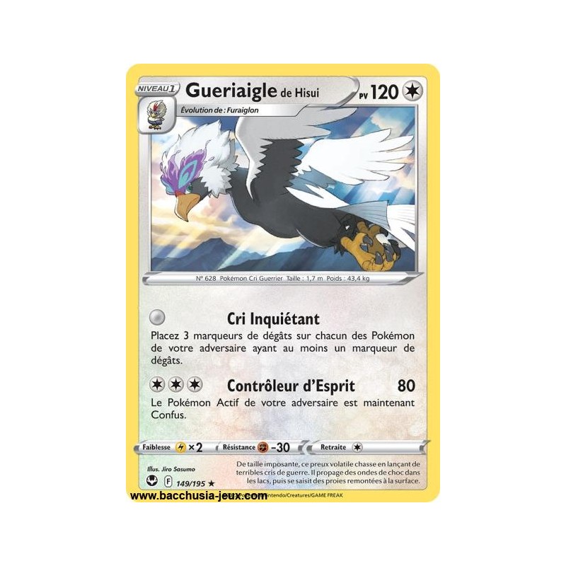 Carte Pokémon EB12 149/195 Gueriaigle de Hisui RARE