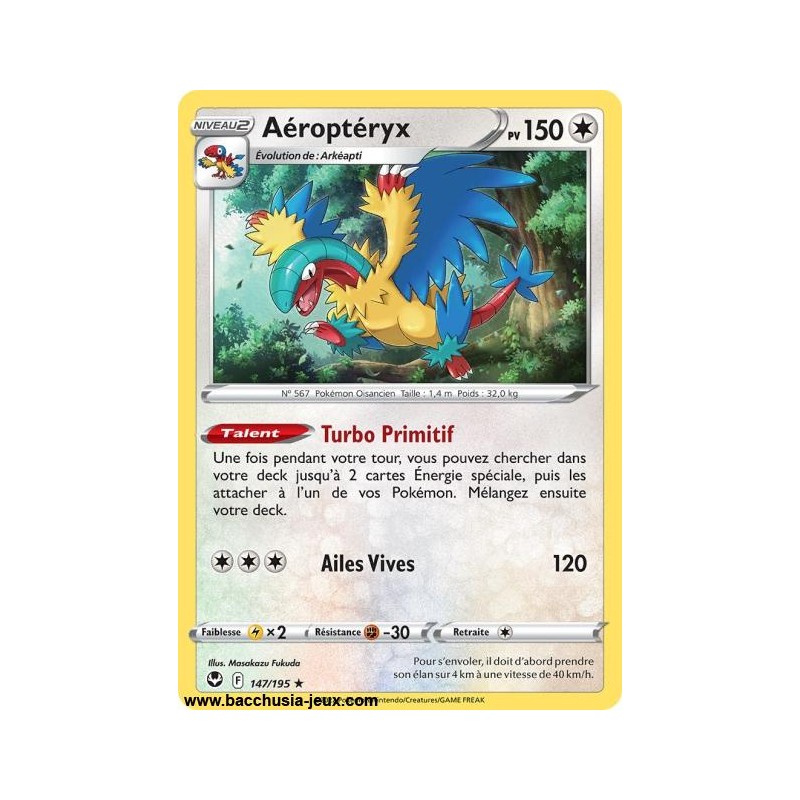 Carte Pokémon EB12 147/195 Aéroptéryx HOLO