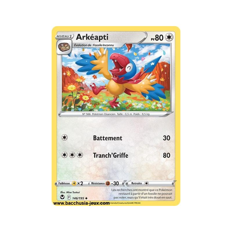 Carte Pokémon EB12 146/195 Arkéapti