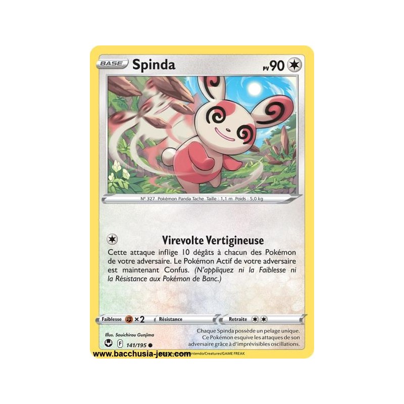 Carte Pokémon EB12 141/195 Spinda