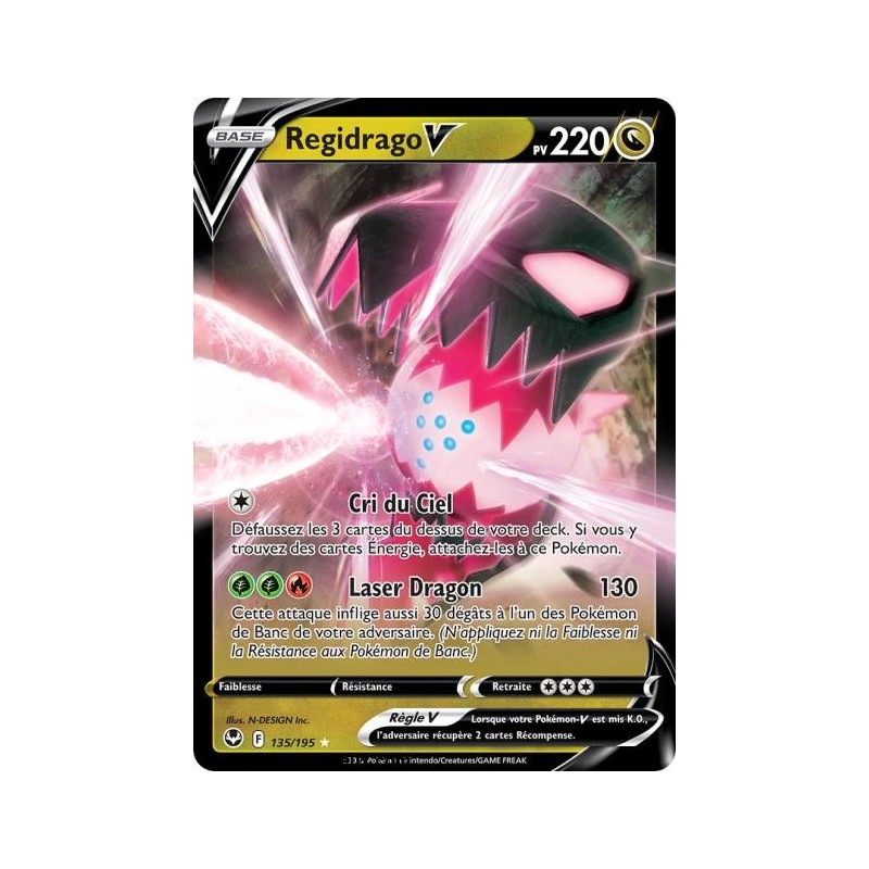 Carte Pokémon EB12 135/195 Regidrago V