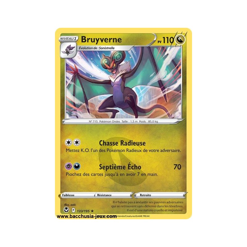 Carte Pokémon EB12 133/195 Bruyverne RARE