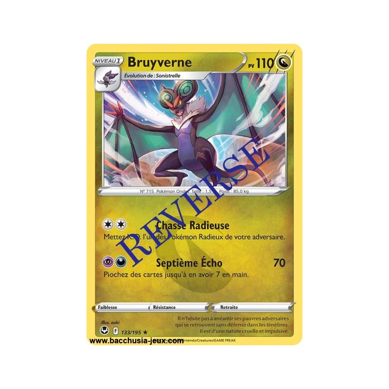 Carte Pokémon EB12 133/195 Bruyverne RARE Reverse