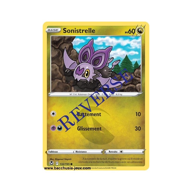 Carte Pokémon EB12 132/195 Sonistrelle Reverse