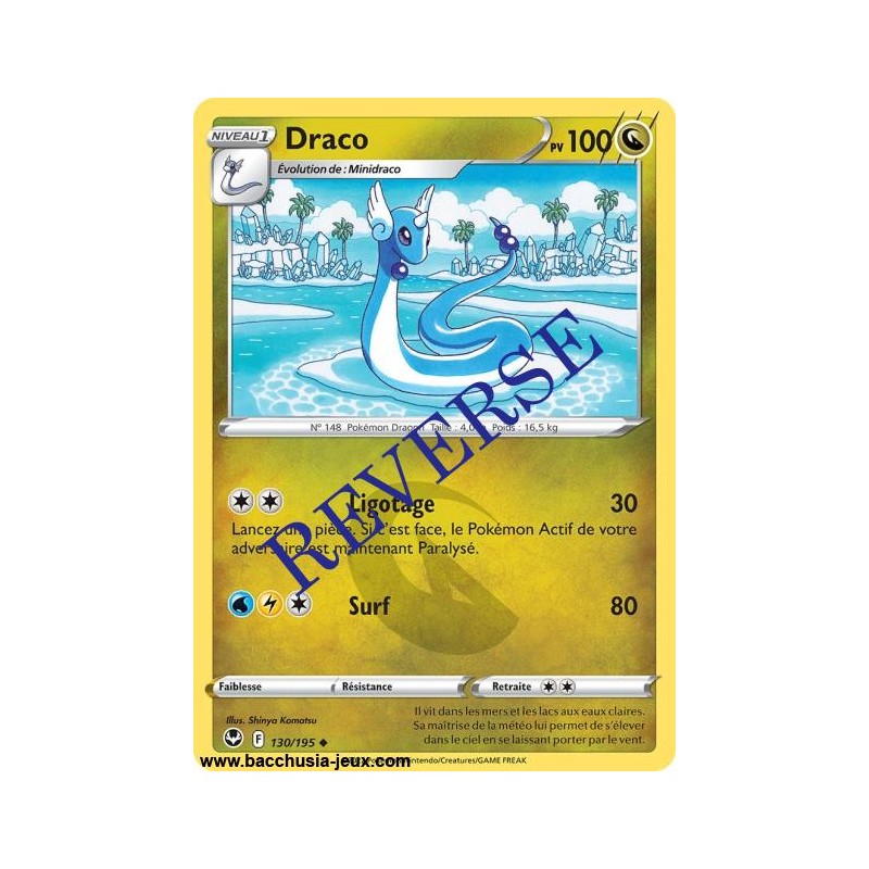 Carte Pokémon EB12 130/195 Draco Reverse