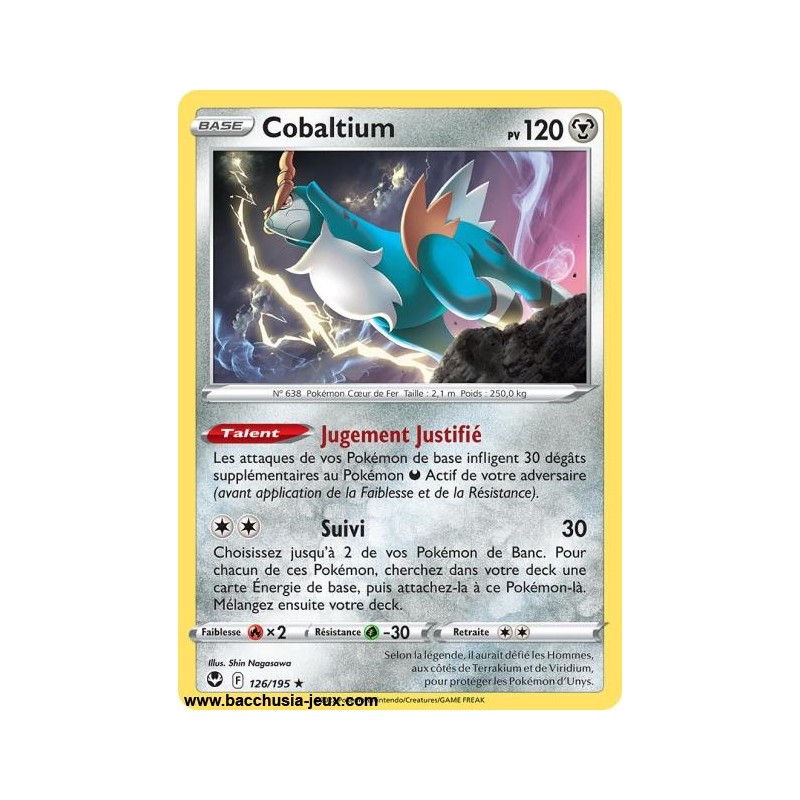 Carte Pokémon EB12 126/195 Cobaltium RARE