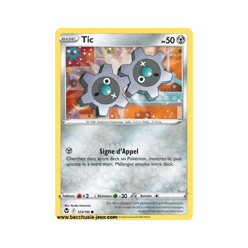 Carte Pokémon EB12 123/195 Tic