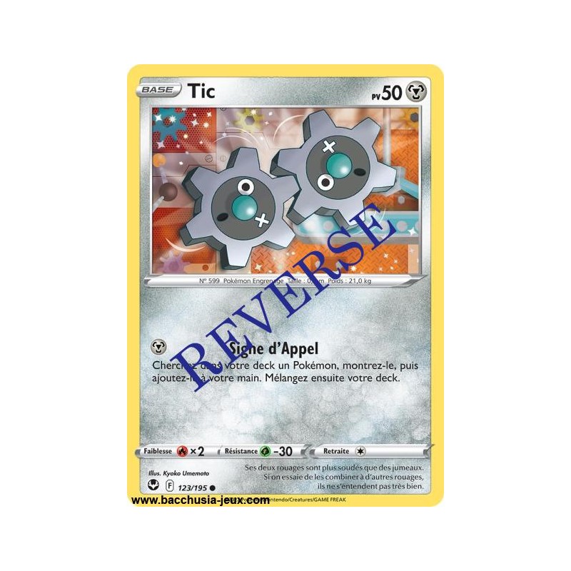 Carte Pokémon EB12 123/195 Tic Reverse