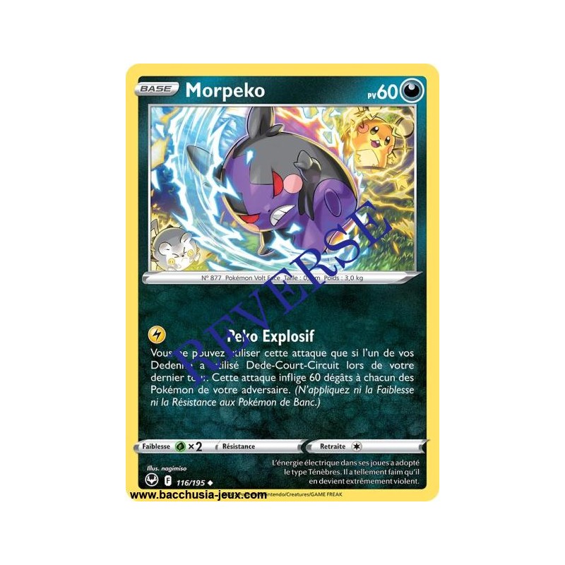 Carte Pokémon EB12 116/195 Morpeko Reverse