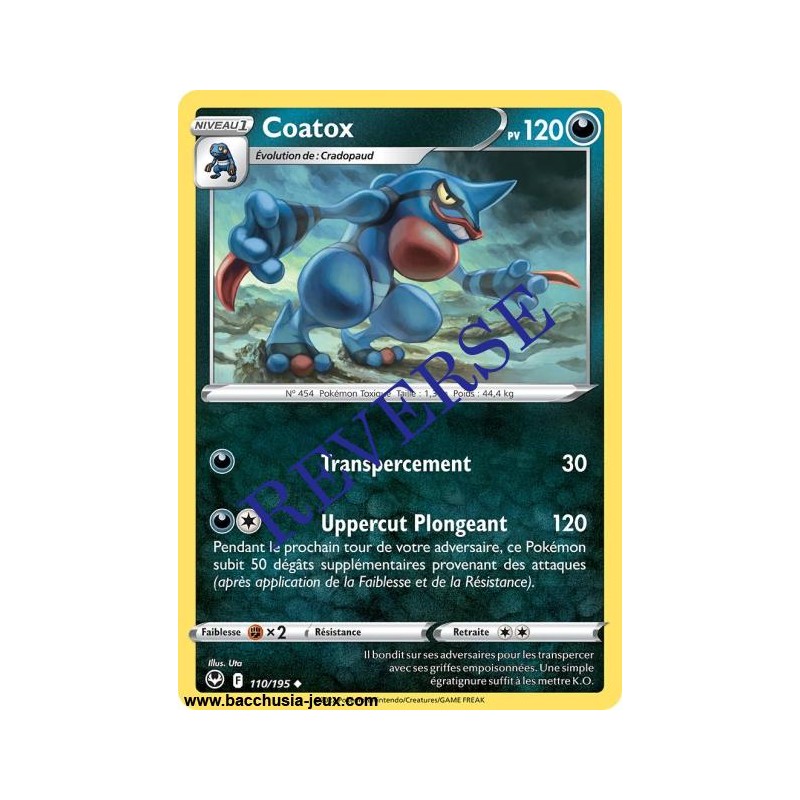 Carte Pokémon EB12 110/195 Coatox Reverse