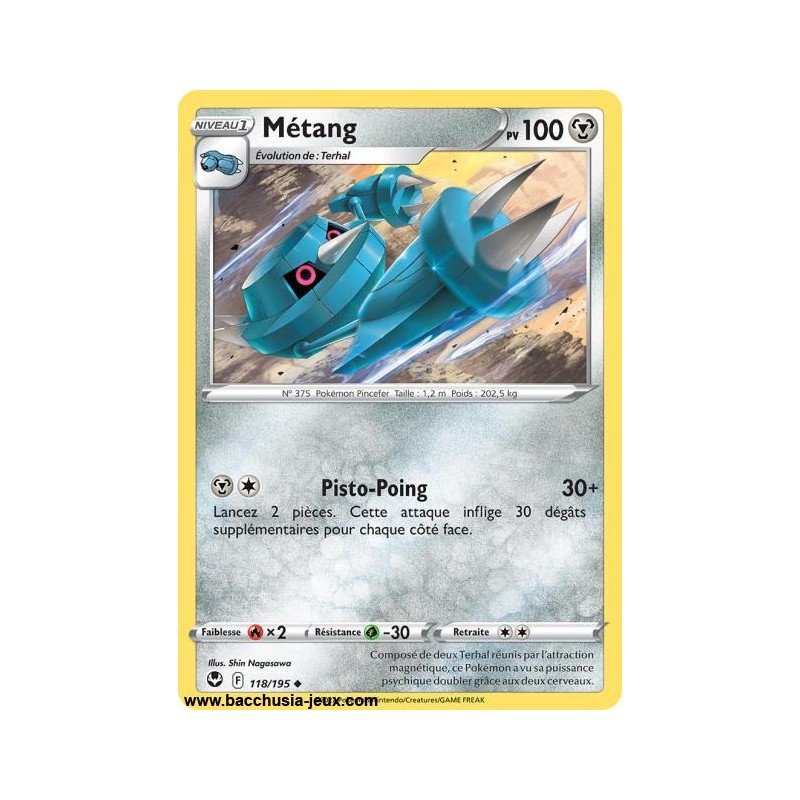 Carte Pokémon EB12 118/195 Métang