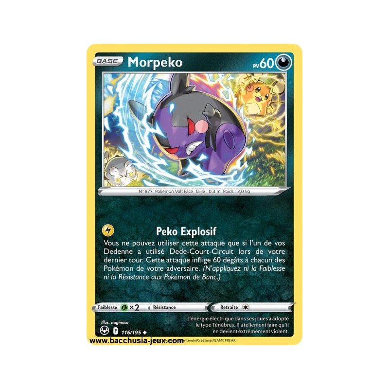 Carte Pokémon EB12 116/195 Morpeko