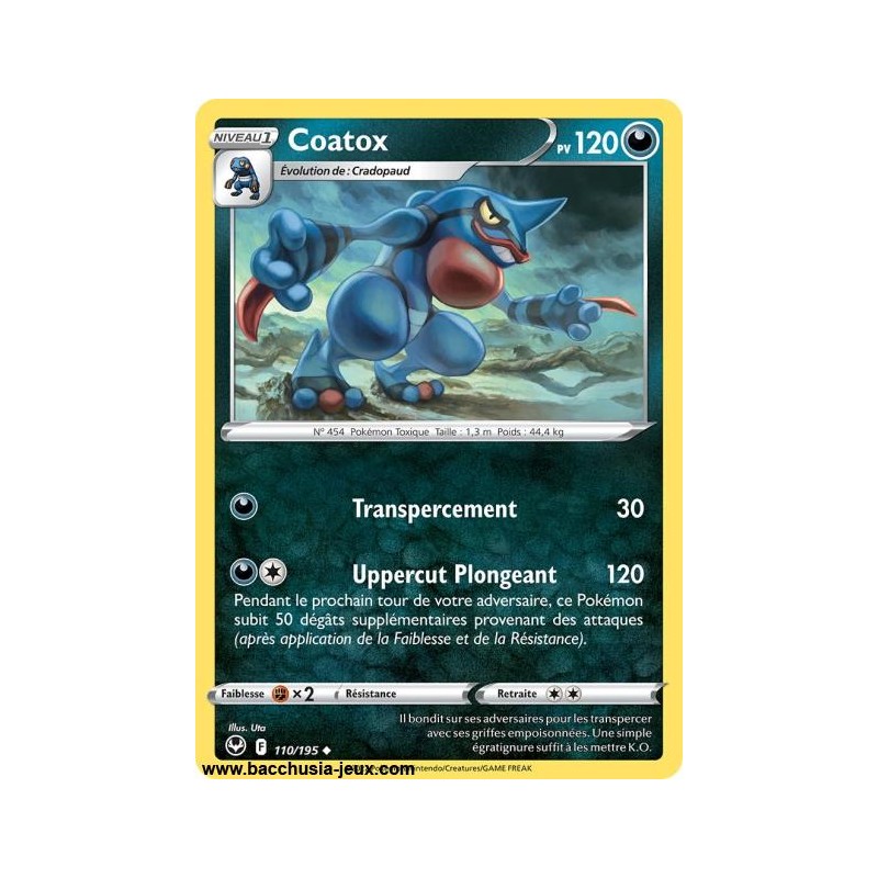 Carte Pokémon EB12 110/195 Coatox