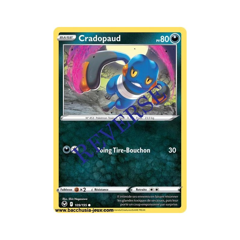 Carte Pokémon EB12 109/195 Cradopaud Reverse