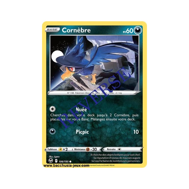 Carte Pokémon EB12 106/195 Cornèbre Reverse