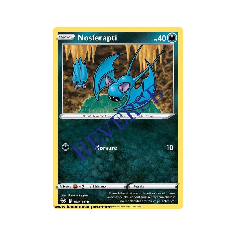 Carte Pokémon EB12 103/195 Nosferapti Reverse