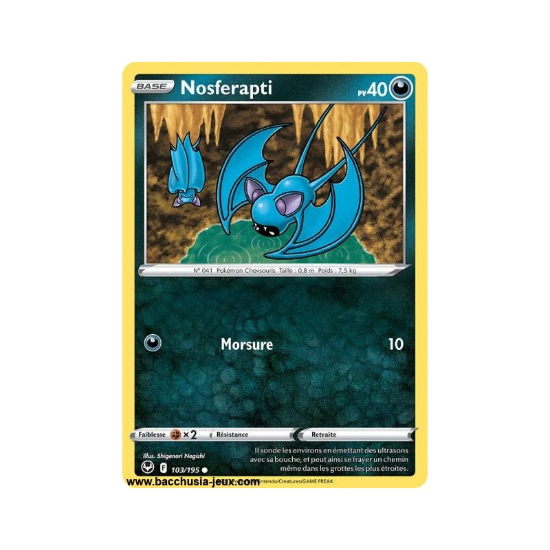 Carte Pokémon EB12 103/195 Nosferapti
