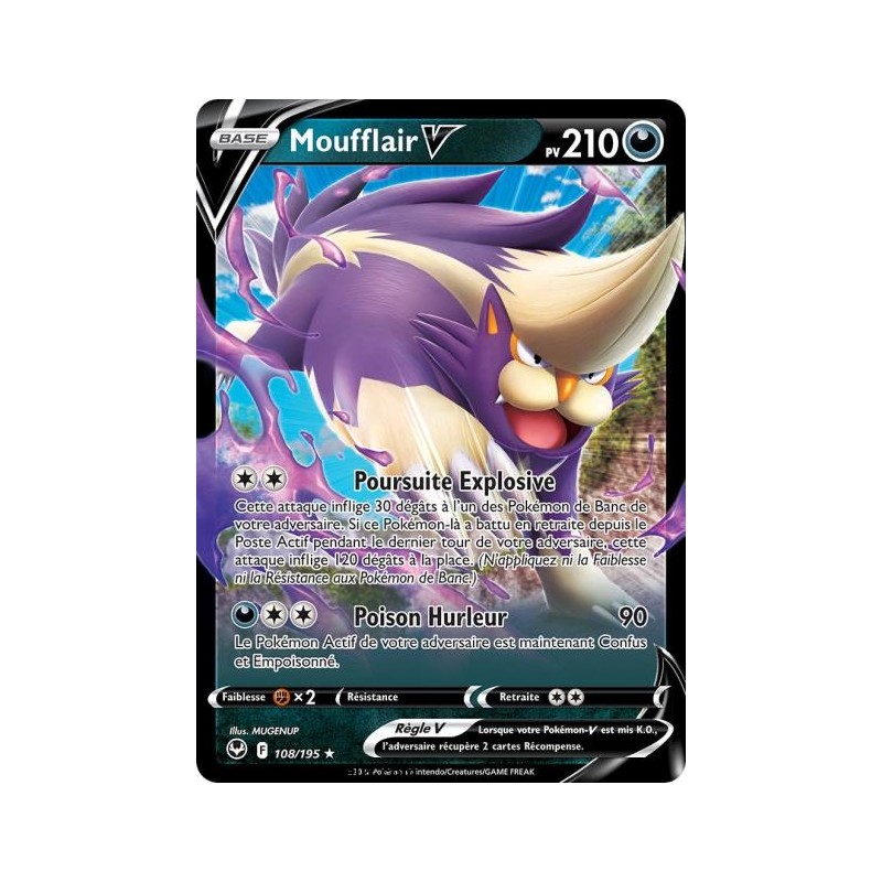 Carte Pokémon EB12 108/195 Moufflair V