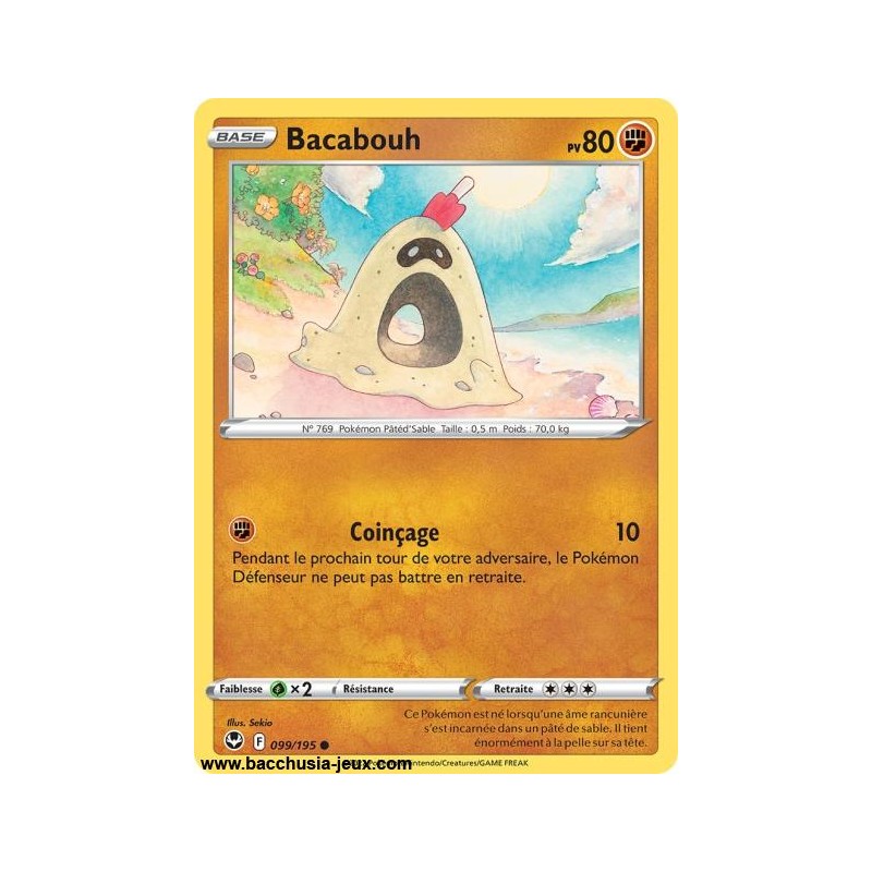 Carte Pokémon EB12 099/195 Bacabouh