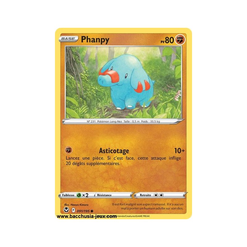 Carte Pokémon EB12 091/195 Phanpy