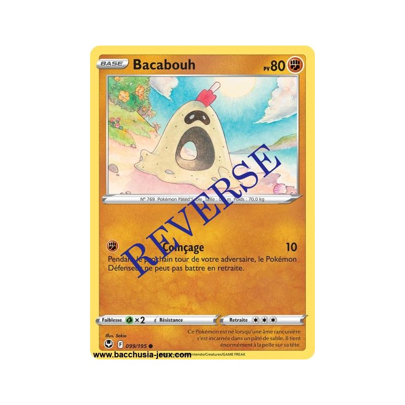 Carte Pokémon EB12 099/195 Bacabouh Reverse