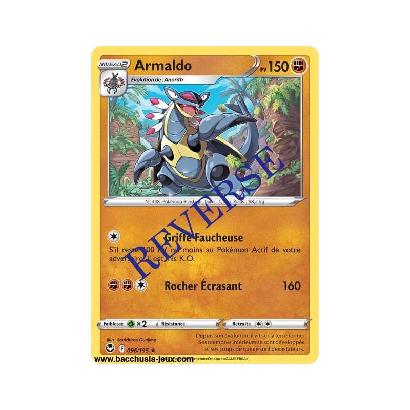 Carte Pokémon EB12 096/195 Armaldo Reverse