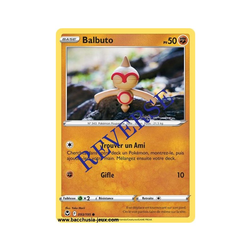 Carte Pokémon EB12 093/195 Balbuto Reverse