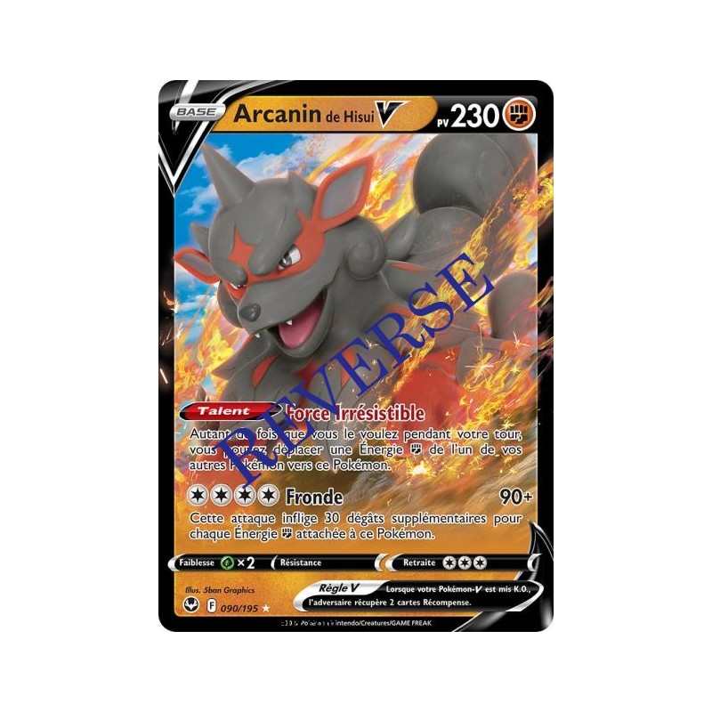 Carte Pokémon EB12 090/195 Arcanin de Hisui V