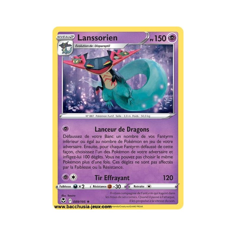 Carte Pokémon EB12 089/195 Lanssorien HOLO