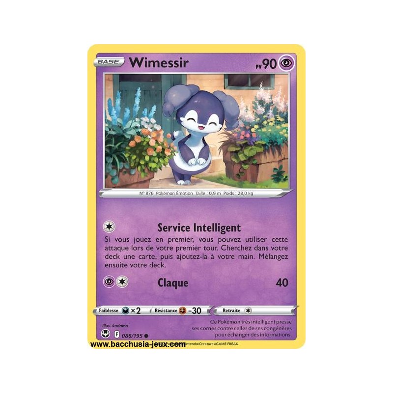 Carte Pokémon EB12 086/195 Wimessir