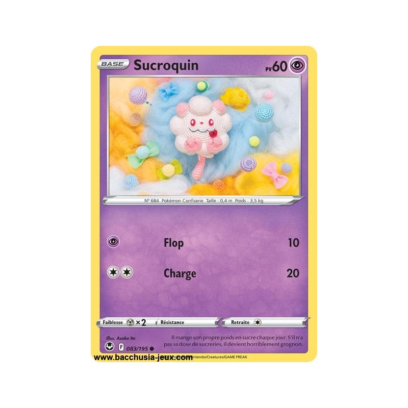 Carte Pokémon EB12 083/195 Sucroquin